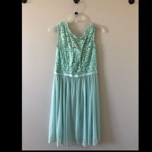 David’s bridal lace bridesmaid dress